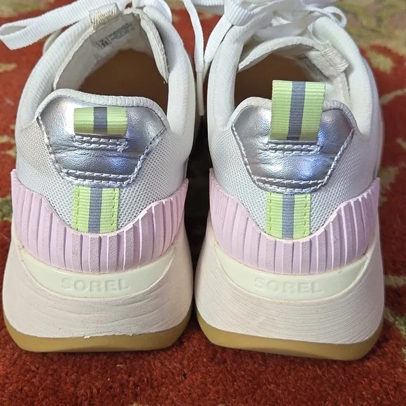 Sorel Kinetic Impact Wonder Lace PINK + WHITE running Shoes - Picture 5 of 8